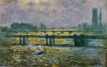 Charing Cross Brücken Reflexionen auf der Themse Claude Monet